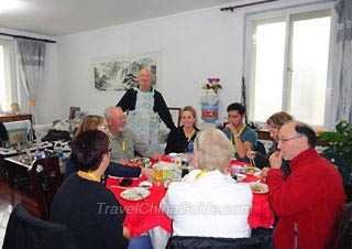 Dining in a Chinese Family