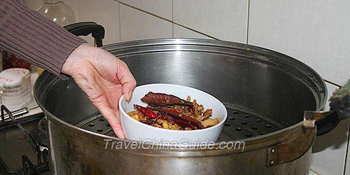 Steam the Fried Pork