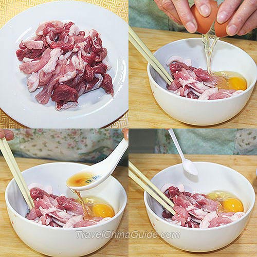 Preparation of Steamed Fried Pork