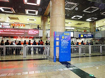 Taxi Stand at Beijing West Railway Station