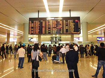 LED Screen Showing Flight Status