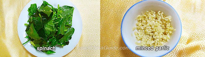 Preparation of Stir-fried Spinach with Minced Garlic