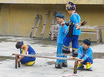 Miao People Celebrating Festival