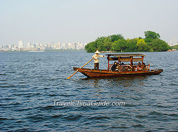 Ship over West Lake