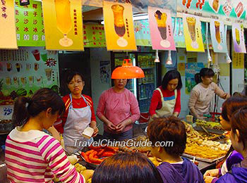 A Snack Booth in Mong Kok