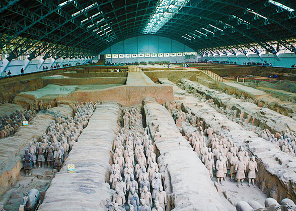 Interior of Terracotta Warriors Pit 1