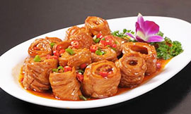 Braised Intestines in Brown Sauce