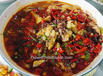 Sliced Fish in Hot Chili Oil