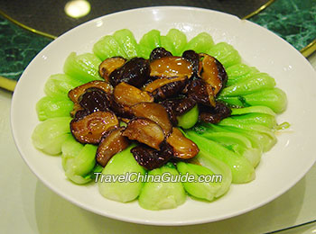 Green Vegetable with Mushroom