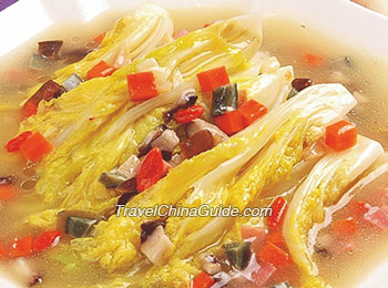 Baby Cabbage With Garlic and Vermicelli