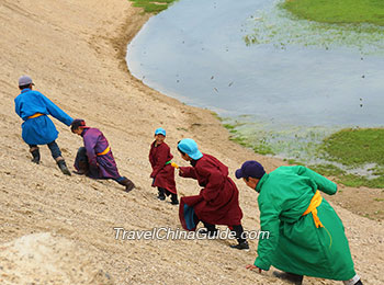 Local People at Orkhon Valley