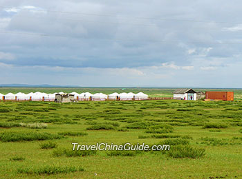 White Ger Scattered in Orkhon Valley