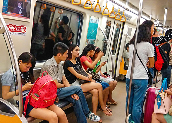 inside the carriage