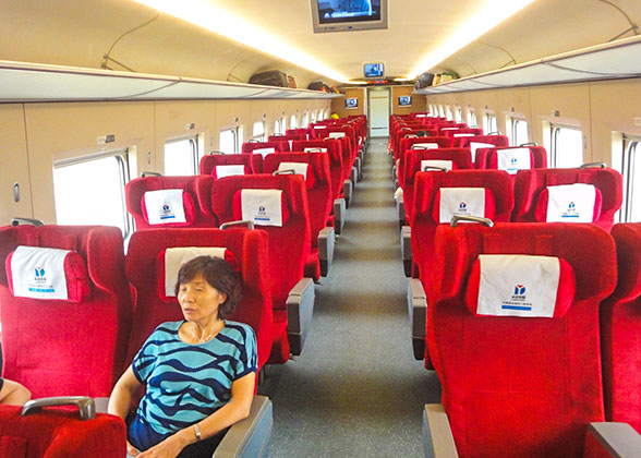 Clean and Spacious First Class Cabin