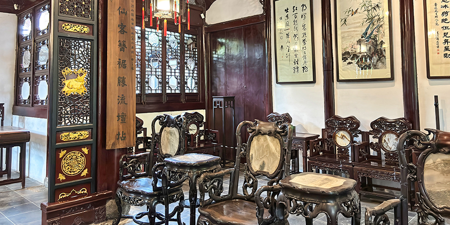 Elegant Furniture in Yu Garden