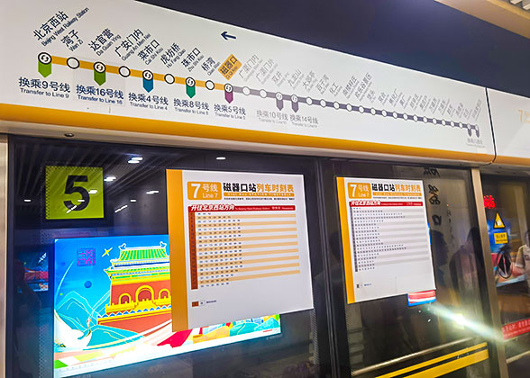 Subway Line 7 of Beijing