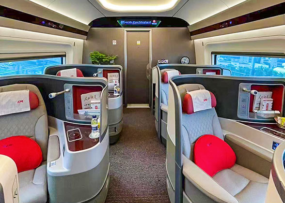 Business Class Cabin on High Speed Train