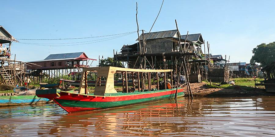 Having a Boat Tour on Tonle Sap Lake