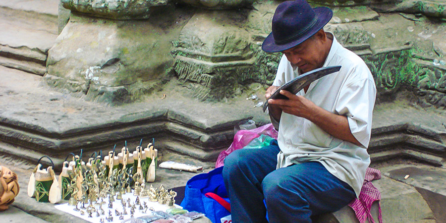 A Stall Selling Handicrafts