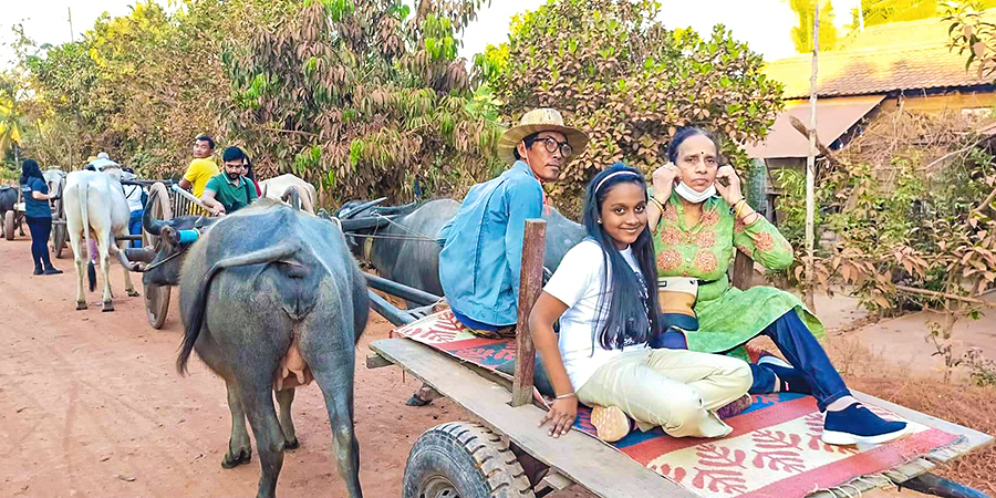 Cart Tour in a Cambodia Village