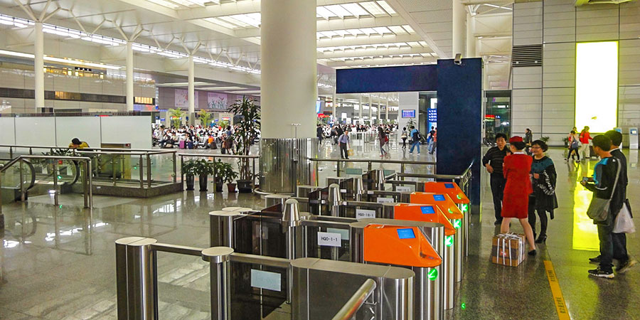 Ticket Gate at Shanghai Hongqiao Railway Station