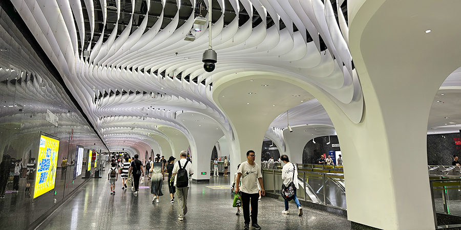 A Metro Station in Shanghai