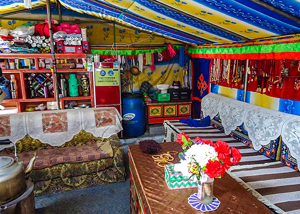 Interior of Mt. Everest Camp Tents