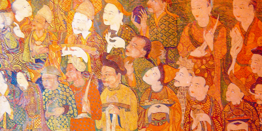 Murals in Shalu Monastery