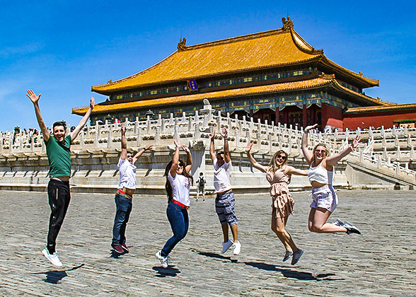 Our Guests at Hall of Supreme Harmony of Forbidden City