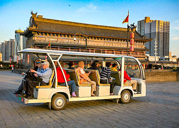 Battery Car on Xi'an City Wall