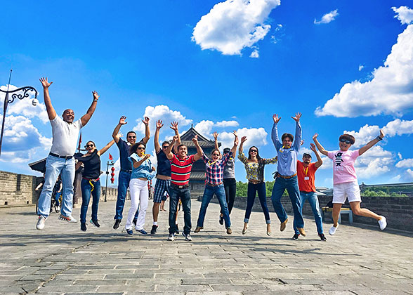 Our Guests on Xi'an City Wall