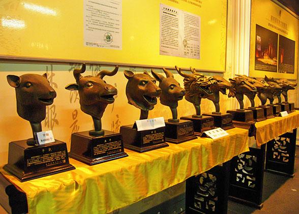 Replicas of 12 Bronze Animal Heads in Old Summer Palace